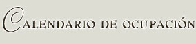 Calendario de ocupaci�n